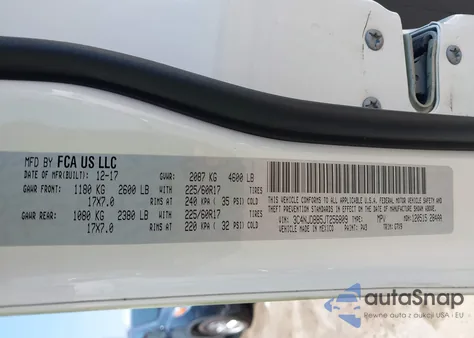 2018 Jeep Compass Latitude 4X4 из США, поврежденный, VIN 3C4NJDBB5JT256809